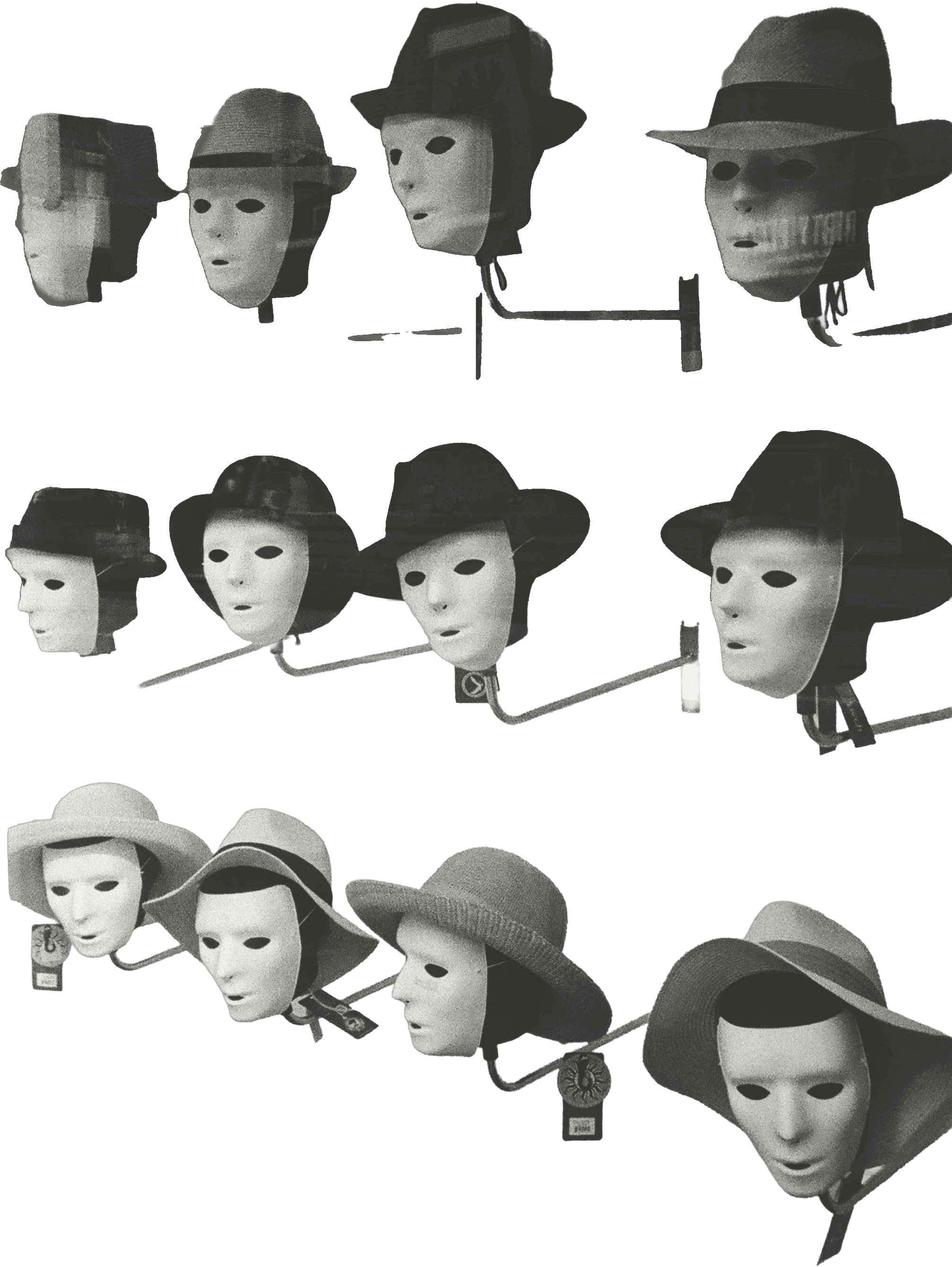 Flawed Choir masks collage